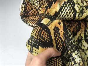 Fastvævet viscose - skønt slangeskind